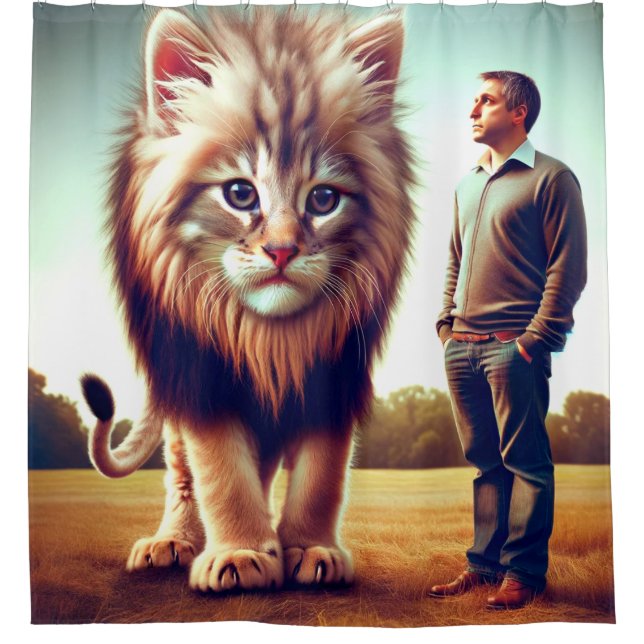 Kitten Art Duschvorhang (Vorderseite)