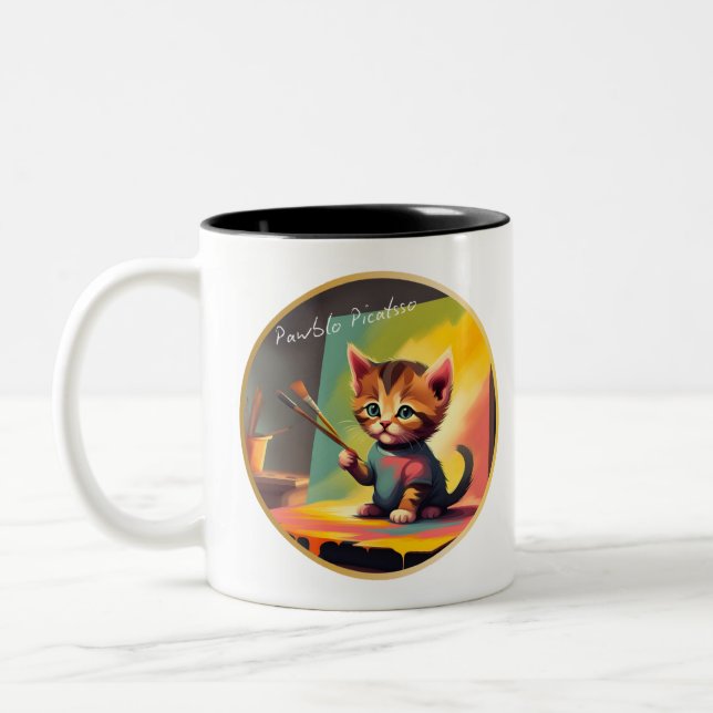 Kitten Artist Painting Dream The Dream Tasse (Links)
