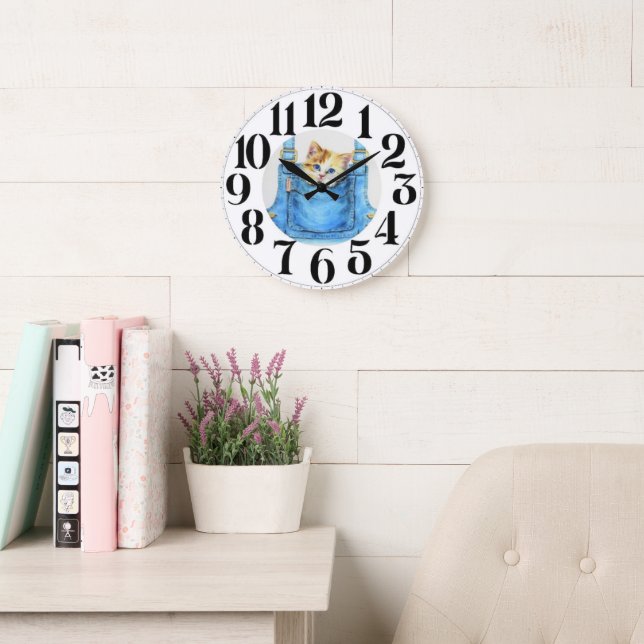 Kitten auf der Uhr (Lesesaal)