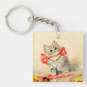 Kitten avec ruban rouge