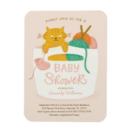 Kitten Baby Shower Magnet