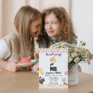 Kitten Birthday Einladung