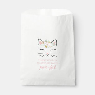 Kitten Birthday Party Gefallen Taschen Blumengesic Geschenktütchen