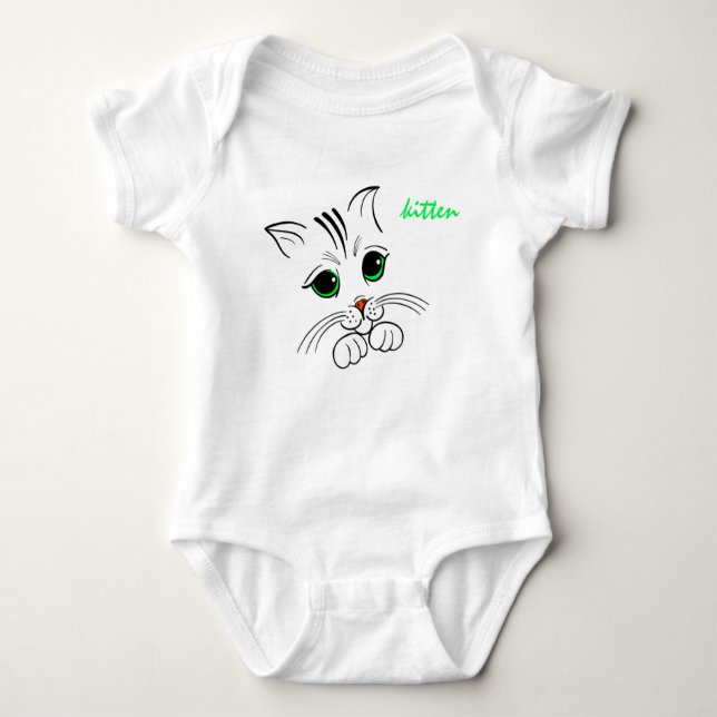 Kitten-Body Baby Strampler (Vorderseite)