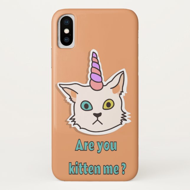 Kitten Case-Mate Barely iPhone X Case-Mate iPhone Hülle (Rückseite)