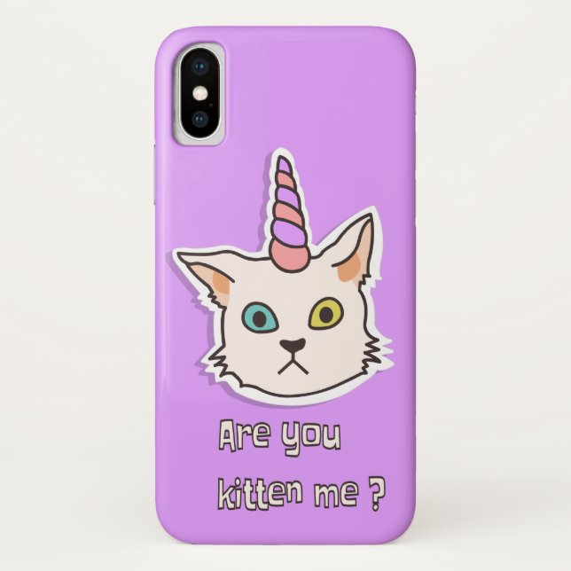 Kitten Case-Mate Barely iPhone X Hülle (Rückseite)