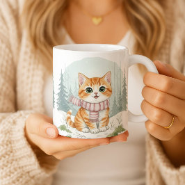Kitten Cat Mug, Watercolor Cat Lover Gift Kaffeetasse