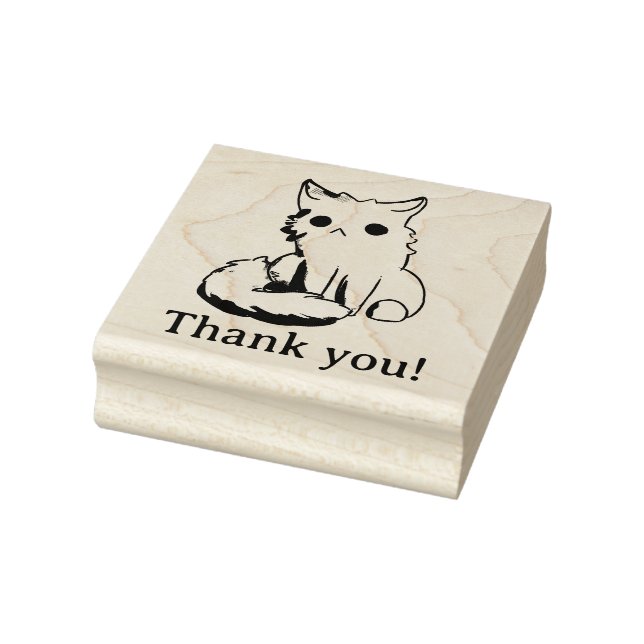Kitten, Cat, thank you! Gummistempel (Stempel)