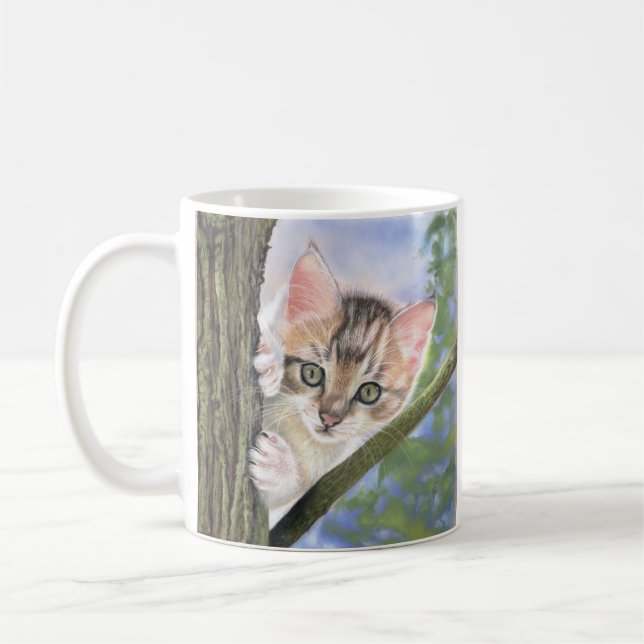 Kitten coffee or tea mug kaffeetasse (Links)
