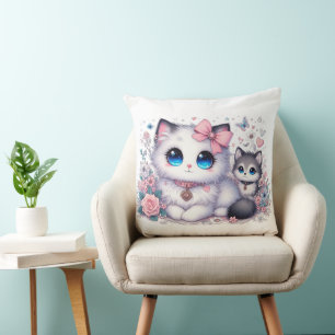 Kitten Cuteness Overload: funkelnde Mit Augen Katz Kissen