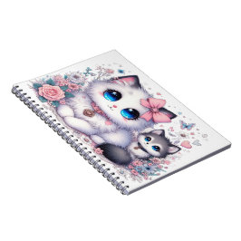 Kitten Cuteness Overload: funkelnde Mit Augen Katz Notizblock