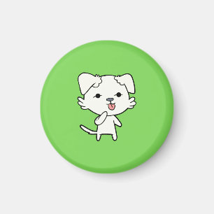 Kitten Dog Magnet - Green
