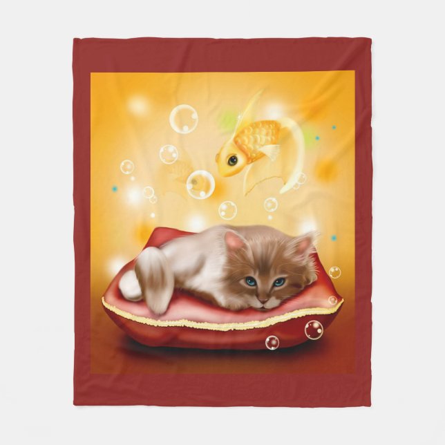 Kitten Fleecedecke (Vorderseite)