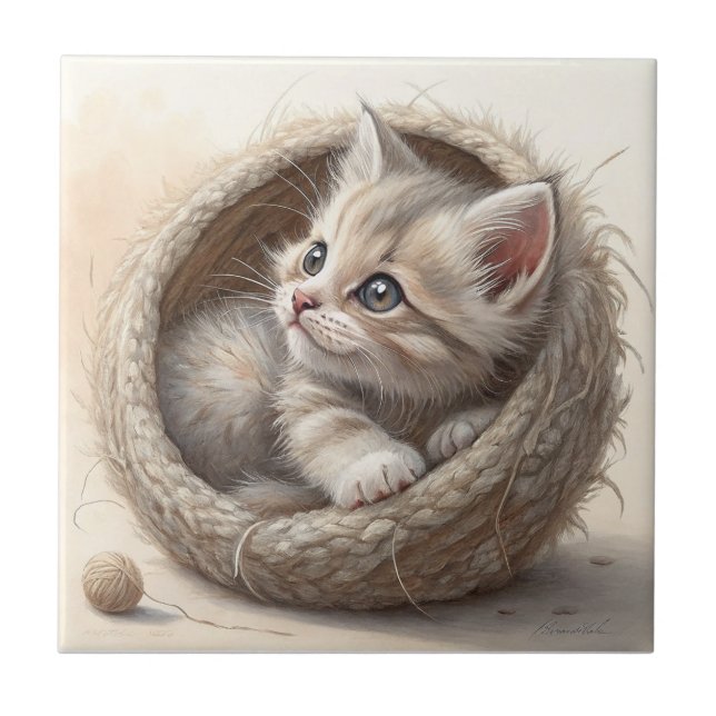 Kitten Fliese (Vorderseite)