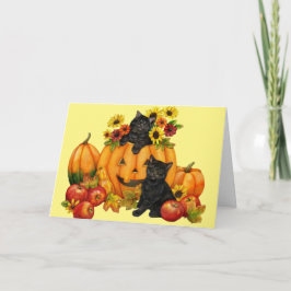 Kitten Halloween Card für Großtochter Karte