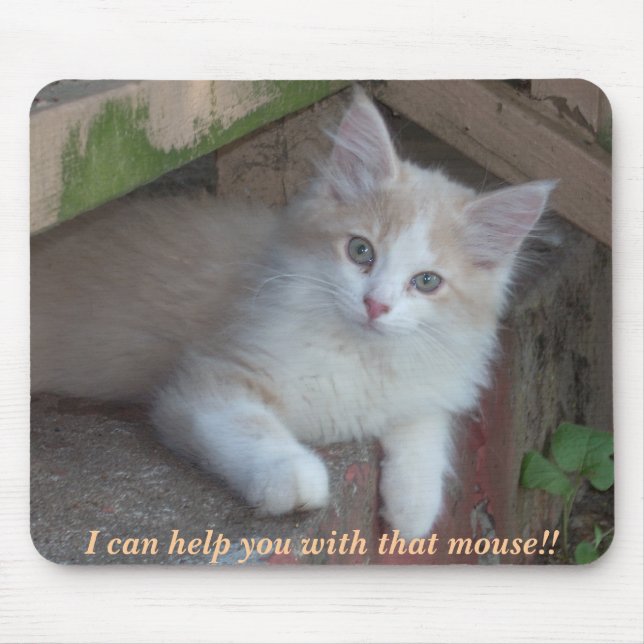 KITTEN: Ich kann dir mit der Maus helfen!! Mousepad (Vorne)