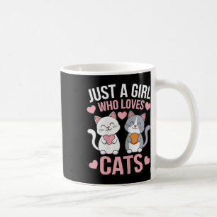 Kitten Just a Girl, die Lieben Katzen Shirt Niedli Kaffeetasse