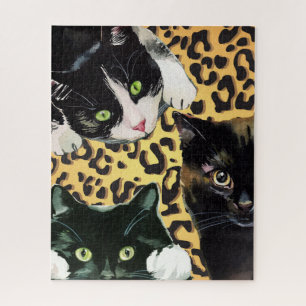 Kitten Kaboodle Katzen auf Leopard Printmedien