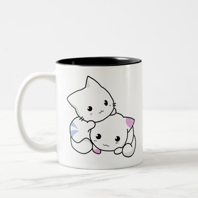 Kitten Love Two Toned Mug (Gauche)