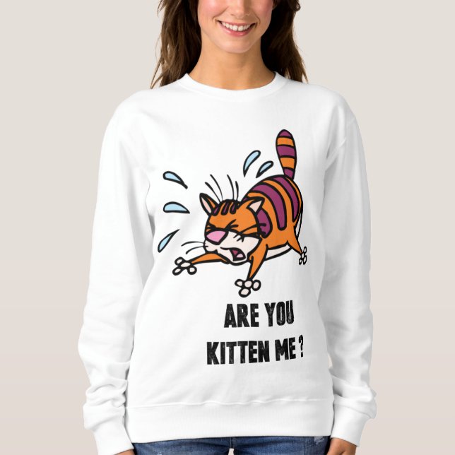 #Kitten Me ? Frauen Basic Sweatshirt (Vorderseite)