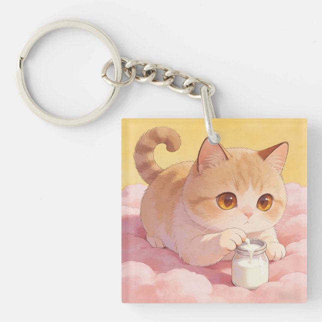 Kitten Milk Keychain Schlüsselanhänger (Vorderseite)