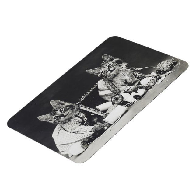 Kitten Mischief Makers 1914 Magnet (Linke Seite)