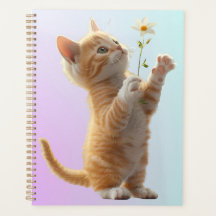 Kitten mit Blume