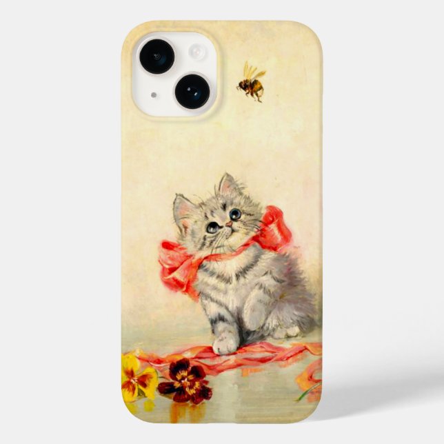 Kitten mit einem roten Band Case-Mate iPhone 14 Hülle (Rückseite)