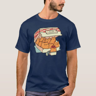 Kitten Nuggets Fast Food Katze Retro Mädchen T-Shirt