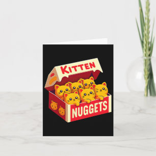 Kitten Nuggets Food Pub Cat Lover Geschenk Hühnche Karte
