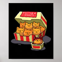 Kitten Nuggets Food Pub Cat Lover Geschenk Hühnche