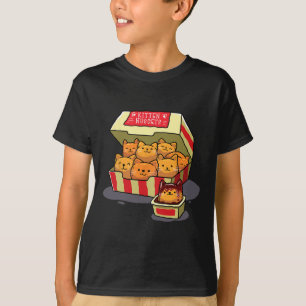 Kitten Nuggets Food Pub Cat Lover Geschenk Hühnche T-Shirt