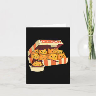 Kitten Nuggets Funny Cats und Chicken Nuggets Lieb Karte