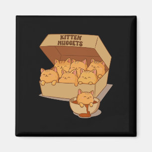 Kitten Nuggets Niedlich Food Puppe Katze Lover Hüh Magnet