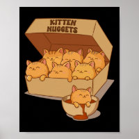 Kitten Nuggets Niedlich Food Puppe Katze Lover Hüh