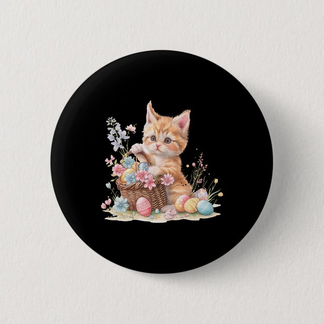 Kitten Oaster Kitten Eggs Artwork Button (Vorderseite)