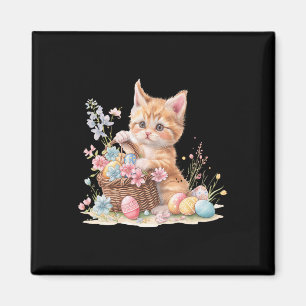 Kitten Oaster Kitten Eggs Artwork Magnet
