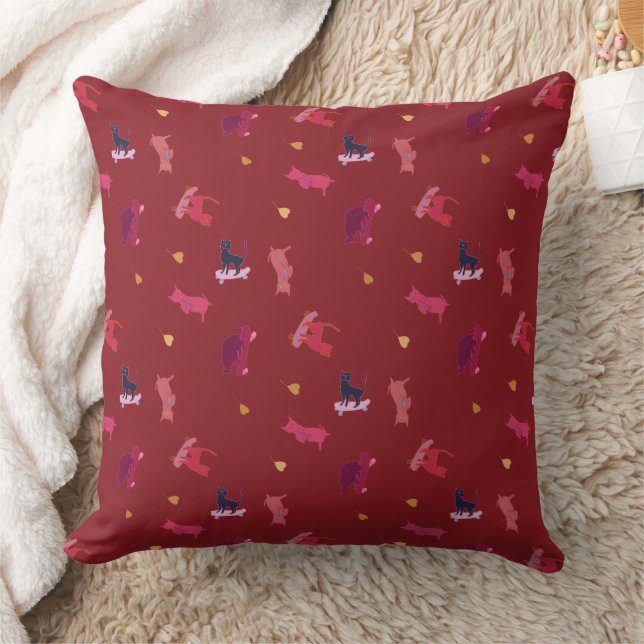 Kitten Pattern Kissen (Decke)