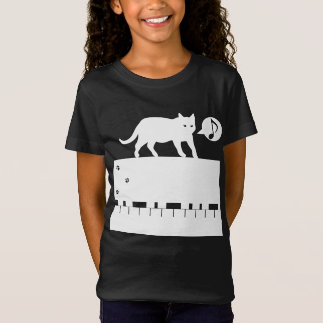 Kitten_Piano T-Shirt (Vorderseite)