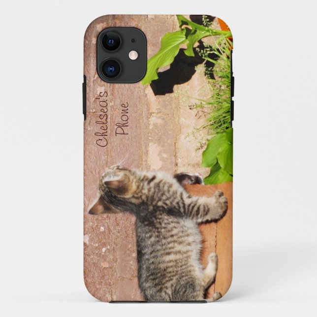 Kitten Reading Wall iPhone 5 Fall Case-Mate iPhone Hülle (Rückseite)