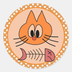 Kitten Runder Aufkleber