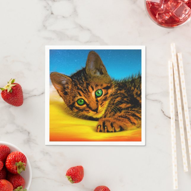 Kitten Serviette (Beispiel)