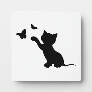 KITTEN SPIELEN MIT SCHALTFLÄCHEN FOTOPLATTE