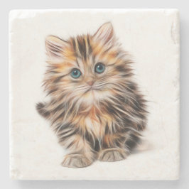 Kitten Steinuntersetzer