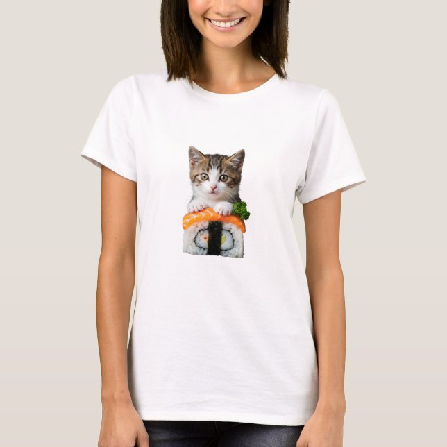 Kitten Sushi T-Shirt (Vorderseite)