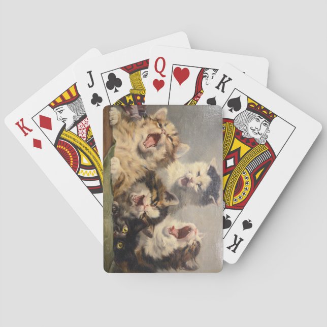 Kitten Symphony von Julius Adam II Spielkarten (Rückseite)