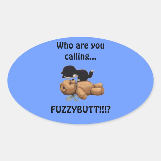 Kitten & Teddy Bear Niedlich Fun Stickers (Vorderseite)