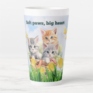 Kitten Theme Latte Tasse