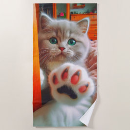 Kitten und Paw Strandtuch