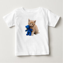 Kitten und Teddy Bar Säugling T - SHIRT
